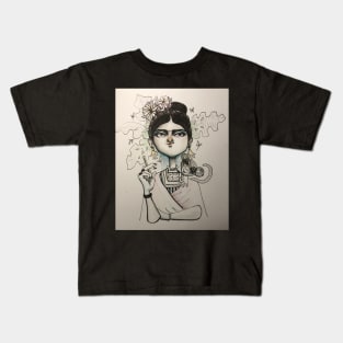 Frida and monkey Kids T-Shirt